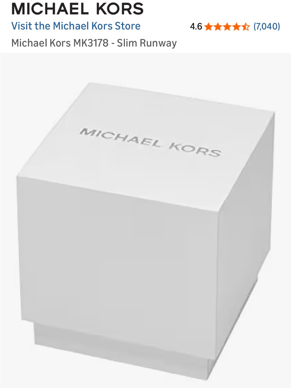 Michael Kors Red Metal Slim Runway Watch with Rose Gold Accents - Picture 5 of 5